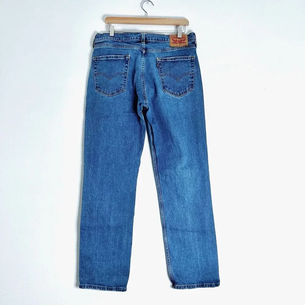 Levi's 514 Jeans Medium Wash Mid Rise Denim Size 34x32